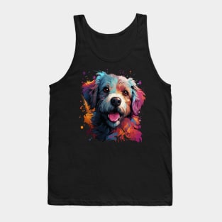 Bichon Frise Rainbow Tank Top